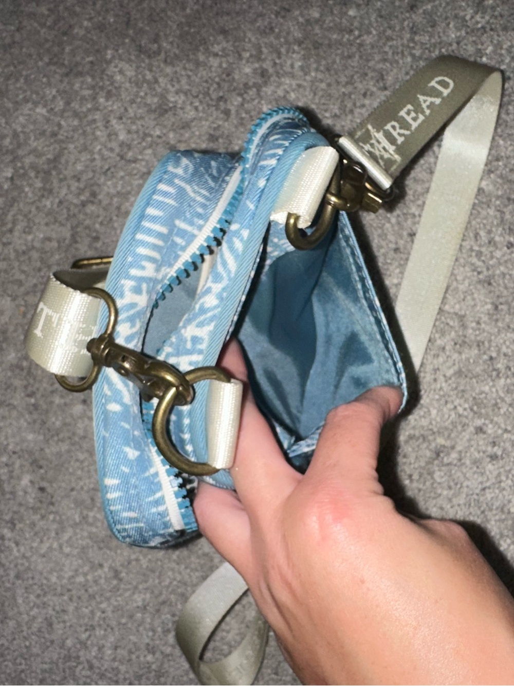 Thread - Blue Patterned Crossbody Bag - Picture 7 of 9